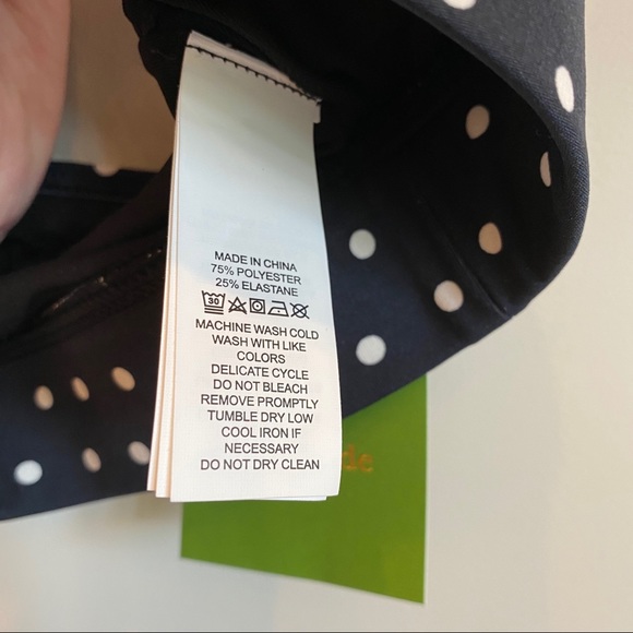KATE SPADE Polka Dot Scallop Sports Bra - Picture 5 of 7